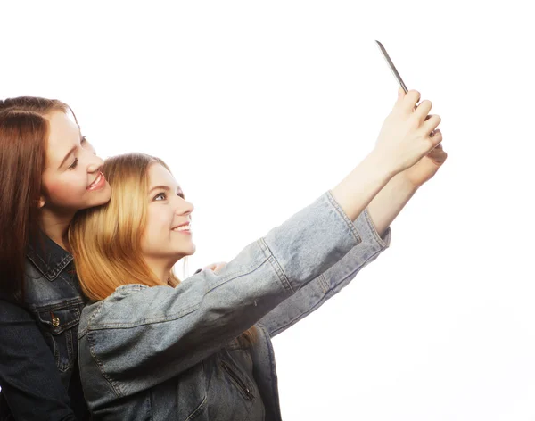 stock image Two pretty young women