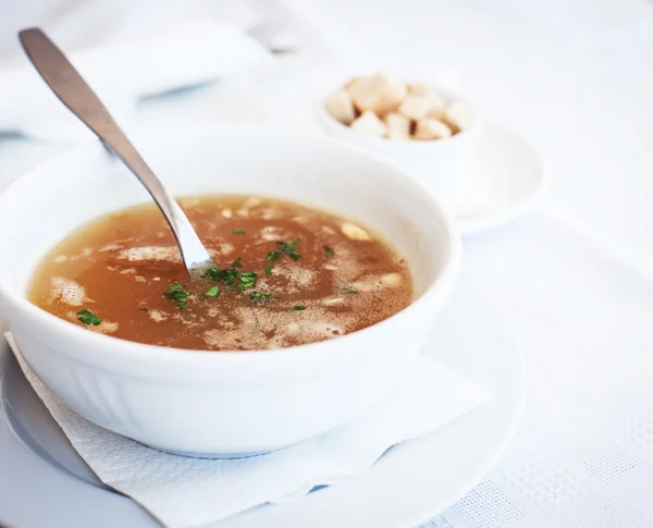 Traditionelle Hühnersuppe — Stockfoto