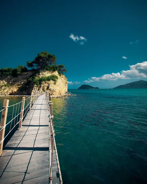 Zakynthos, uma ponte para a ilha — Fotografia de Stock