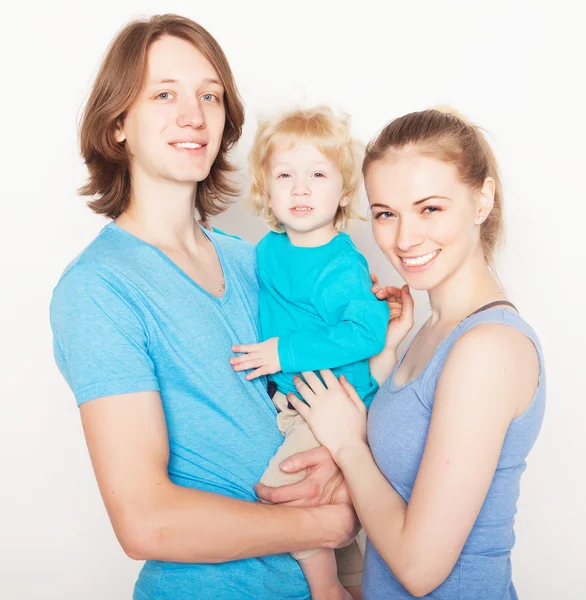 Sportief en gelukkige familie — Stockfoto