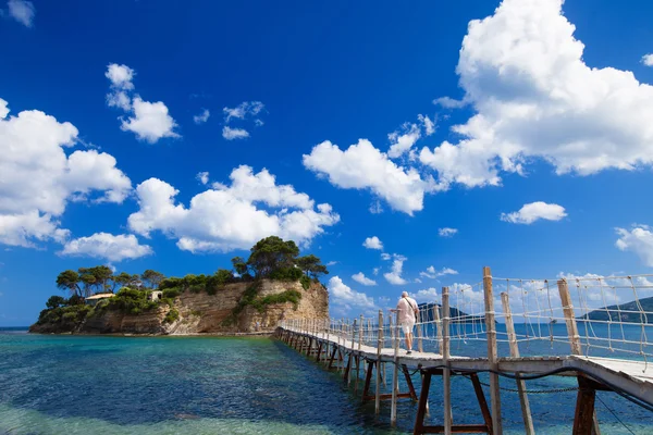 Zakynthos, en bro till ön — Stockfoto