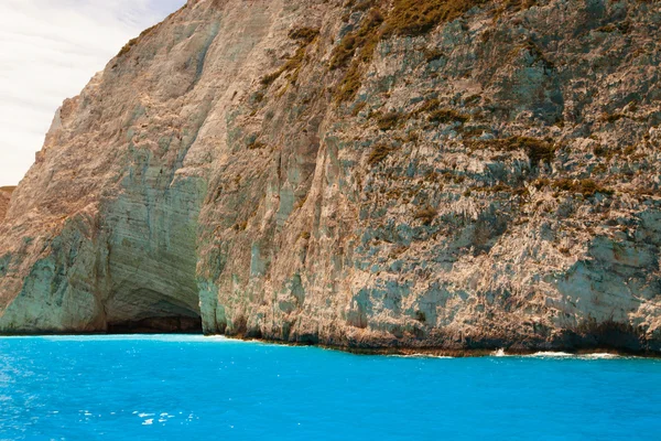 Spiaggia di Navagio sull'isola di Zante, Grecia — Foto Stock