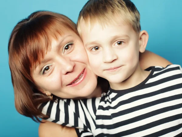 Happy family - mother and  son — Stock Photo, Image