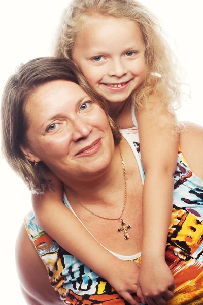 Happy mother and little daughter — Stock Photo, Image