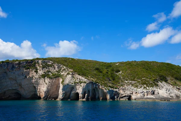 Zakynthos岛上的蓝色洞穴 — 图库照片
