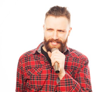 Genç bir şarkıcı portresi