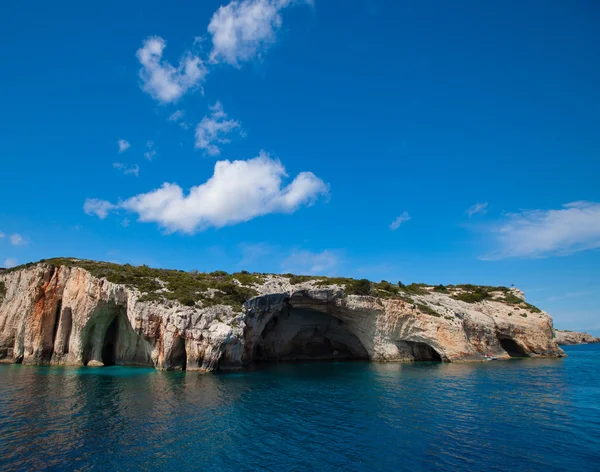 Grotte blu sull'isola di Zante — Foto Stock