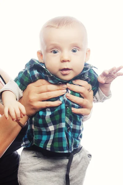 Smiling child with blue eyes — Stock Photo, Image