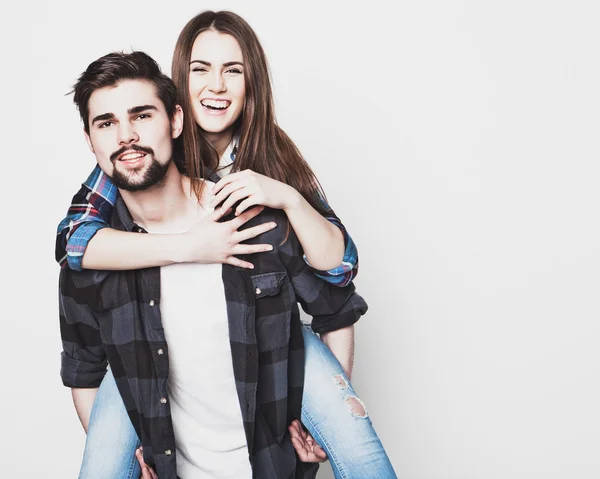 Happy loving couple — Stock Photo, Image