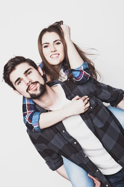 Happy loving couple — Stock Photo, Image