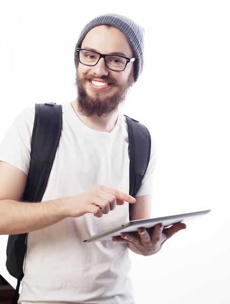 Happy young bearded man — Stock Photo, Image