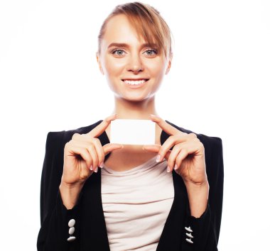 iş kadını gülümseyen