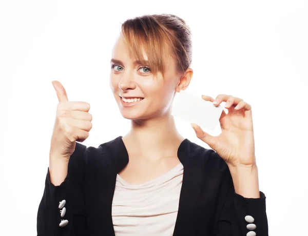 Mujer de negocios sonriente — Foto de Stock