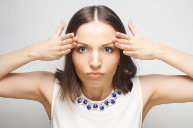 Genç güzel kadın.