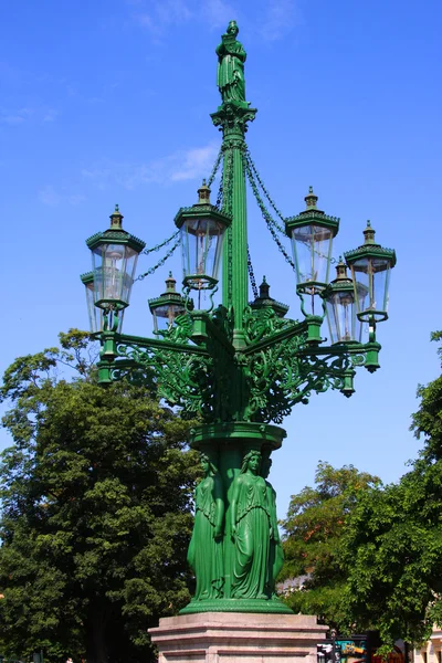 Lantern on the Hradcany Square in Prague — Stock Photo, Image