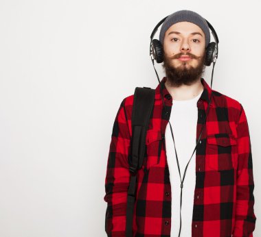 müzik genç sakallı adam