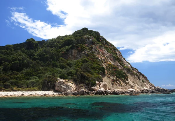 Blå grottor på ön Zakynthos — Stockfoto