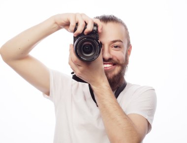 Genç sakallı fotoğraf