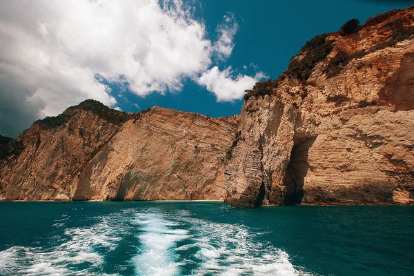 Blå grottor på ön Zakynthos, Grekland — Stockfoto