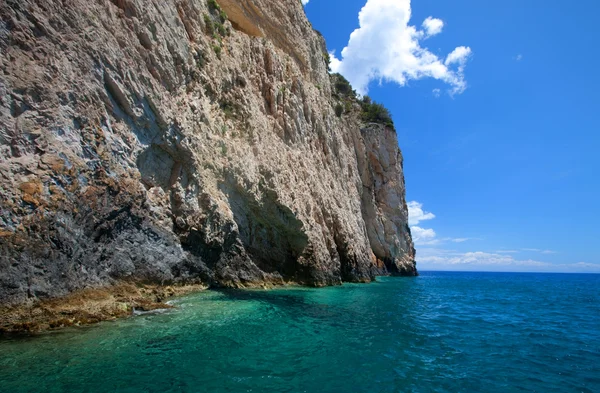 Blauwe grotten op het eiland Zakynthos — Stockfoto