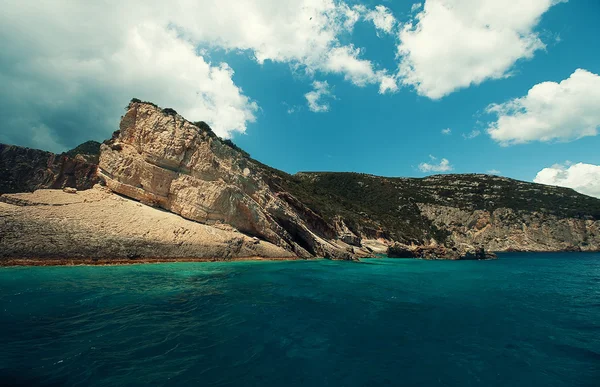 Blauwe grotten op het eiland Zakynthos — Stockfoto