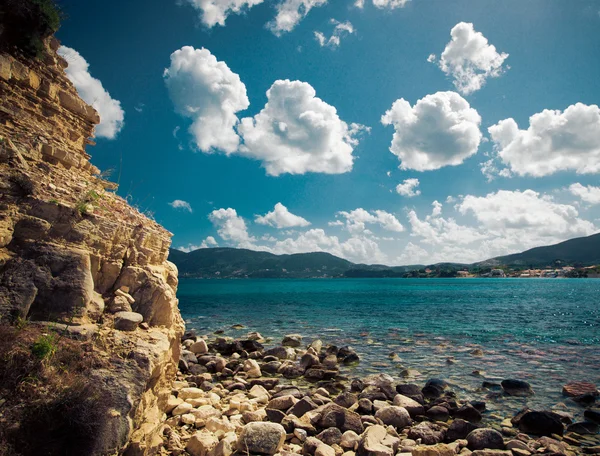 Linda ilha, Zakynthos, Grécia . — Fotografia de Stock