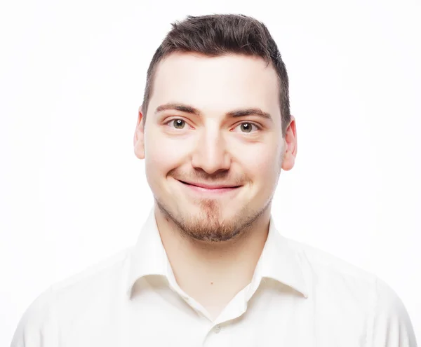 Joven hombre de negocios vistiendo camisa blanca — Foto de Stock