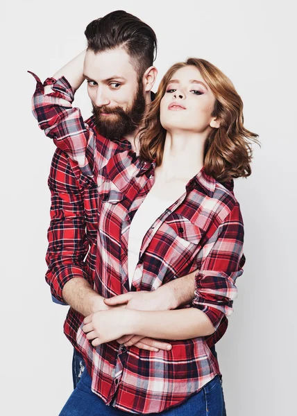 Pareja Hipster. — Foto de Stock