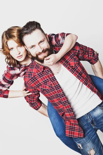 Happy loving couple — Stock Photo, Image