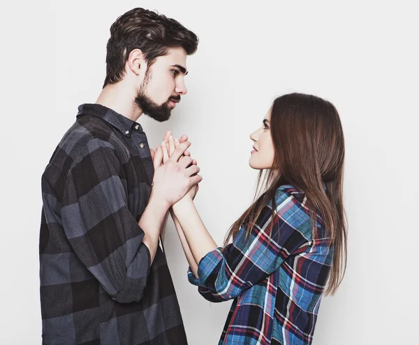 Hipster couple. — Stock Photo, Image