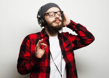 müzik genç sakallı adam