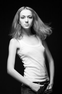 Genç güzel kadın. 