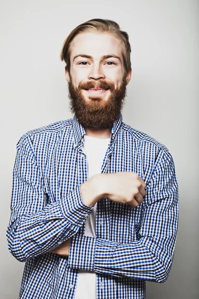 Stylish bearded man — Stock Photo, Image