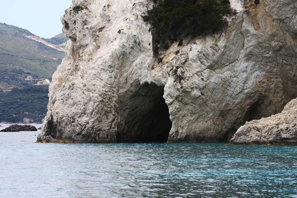 Blå grottor på ön Zakynthos - Grekland — Stockfoto