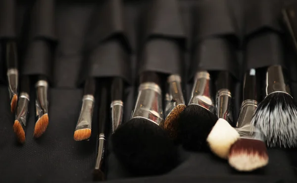 Makeup tools in their holder — Stock Photo, Image