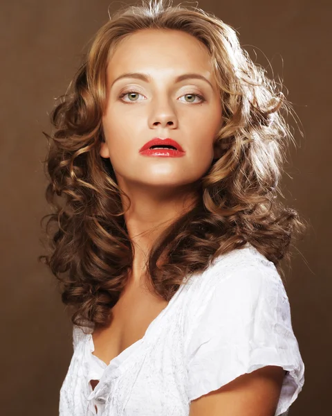 Krásná blond žena — Stock fotografie