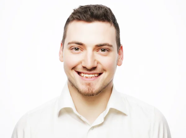 Young business man wearing white shirt — Stock Photo, Image