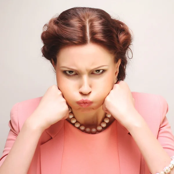 Dissatisfied young woman — Stock Photo, Image