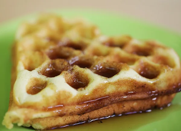 Köstliche belgische Waffeln — Stockfoto