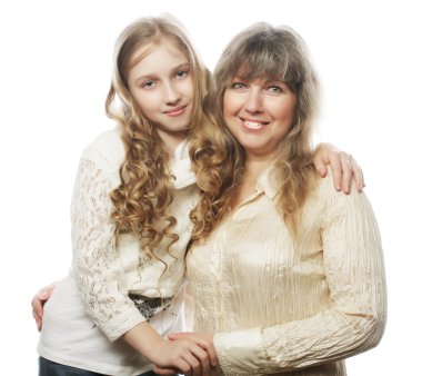 Anne ve kızı, mutlu bir aile