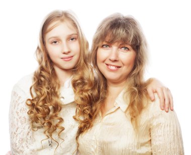 Anne ve kızı, mutlu bir aile