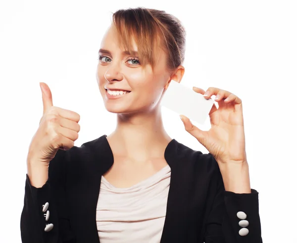 Mujer de negocios sonriente — Foto de Stock