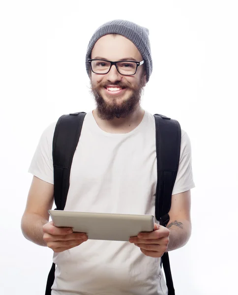 Happy young bearded man — Stock Photo, Image