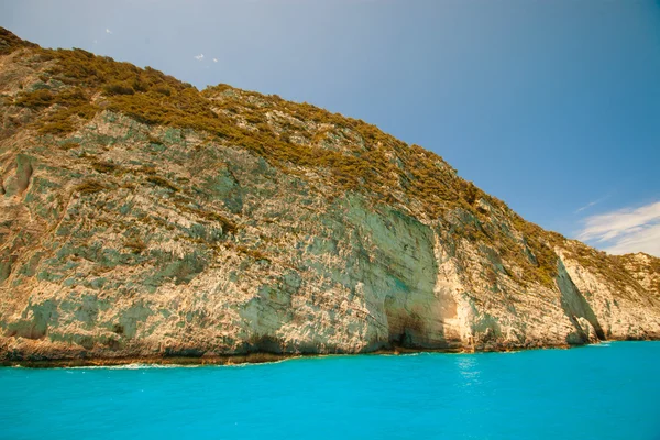 Spiaggia di Navagio sull'isola di Zante, Grecia — Foto Stock