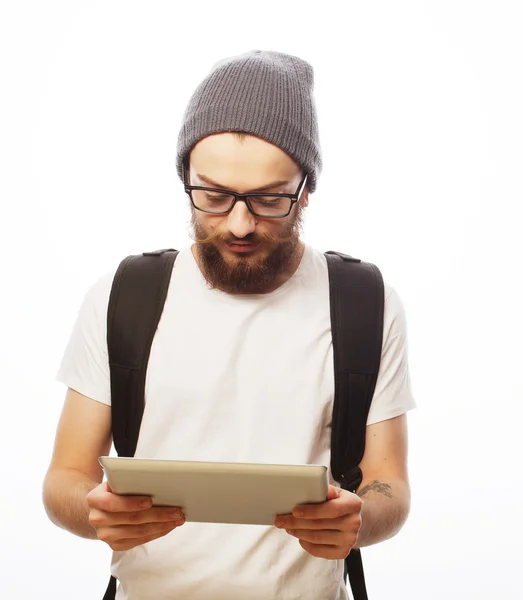 Happy young bearded man — Stock Photo, Image