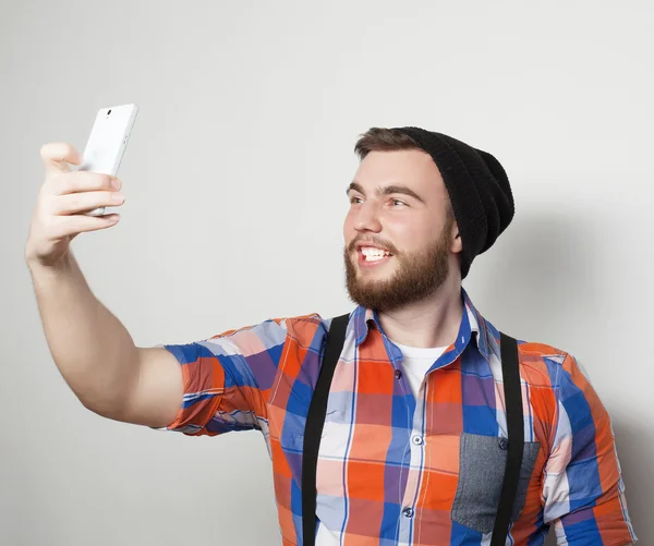 Una selfie graciosa. Feliz día. . — Foto de Stock