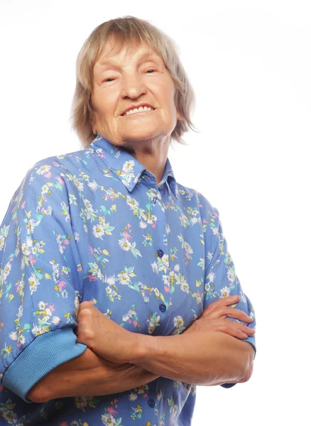 Happy senior woman — Stock Photo, Image