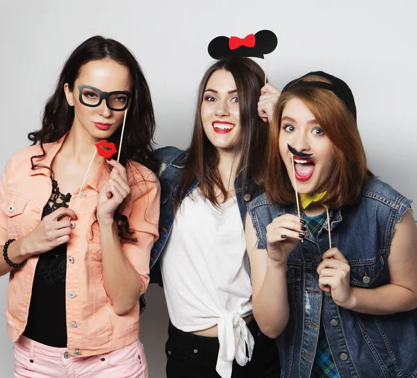 Hipster meisjes beste vrienden klaar voor partij — Stockfoto