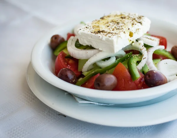 Vegetable salad with cheese Royalty Free Stock Images