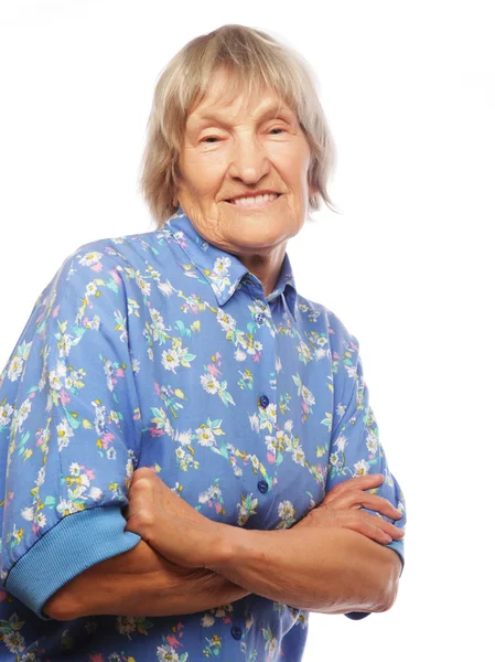 Happy senior woman — Stock Photo, Image